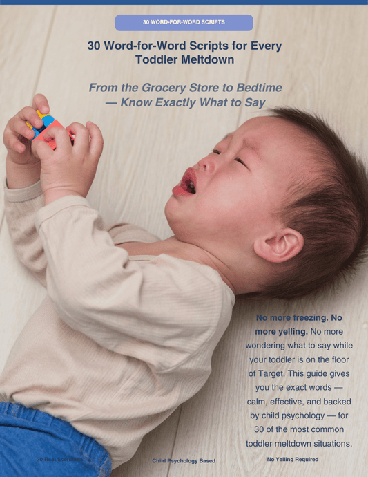 Toddler Meltdown Scripts Printable